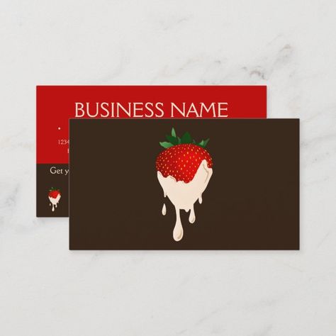 Loyalty Punch Card, White Chocolate Strawberries, Chocolate Making, Chocolate Strawberries, Punch Cards, How To Make Chocolate, Business Names, White Shop, White Chocolate