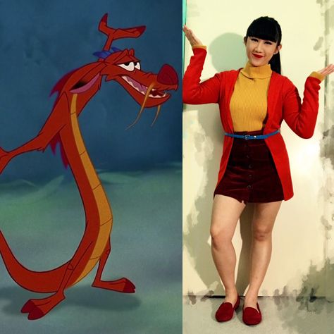 Disney Sidekick Costumes, Mulan Disneybound, Dapper Day Disneyland, Disney Sidekicks, Mulan Mushu, Geek Style, Disney Inspired Fashion, Disney Bounding, Disney Bound Outfits