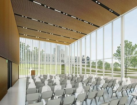 Training Center Design, School Building Plans, Washington University In St Louis, Conference Room Design, Lecture Hall, Welcome Center, Lobby Seating, Convention Hall, Conference Hall