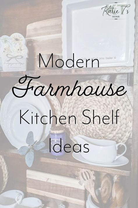 I recently got inspired to decorate these dining room built-in shelves with these 5 simple hacks that brought my farmhouse shelf decor up to the next level! These hacks apply to floating kitchen shelves as well. So click the link below to learn how to decorate your rustic modern farmhouse kitchen shelves on a budget with these 5 hacks! Decorate your chic country open kitchen shelves the right way! #Home #Homedecor #FloatingKitchenShelves #KitchenDecor #Decor #Farmhouse #KitchenOpenShelves Dining Room Shelf Decor Farmhouse, Dining Room Wall Shelf Decor Ideas, Farmhouse Kitchen Shelf Decor Ideas, Decorating With Cookbooks, Open Shelving Dining Room Wall, How To Decorate Shelves In Kitchen, Kitchen Wall Shelf Decor Ideas, How To Style Open Shelves In Kitchen, Shelf Decor Dining Room