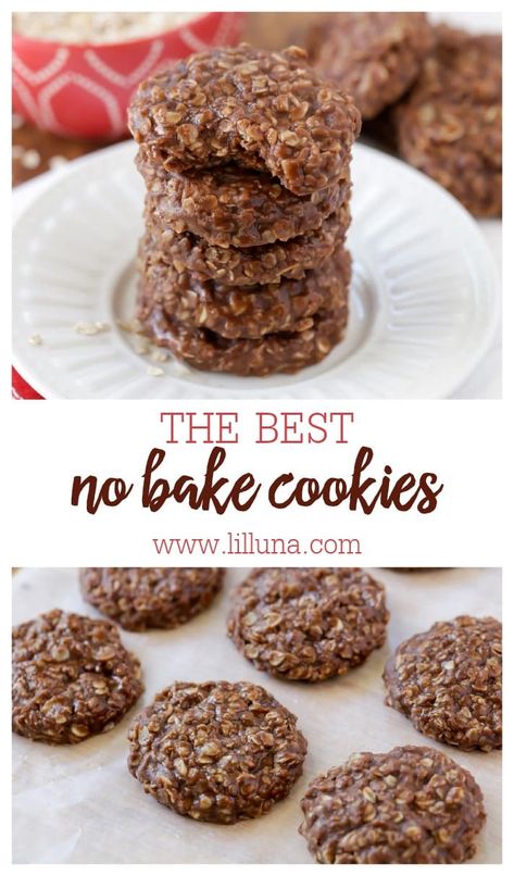 Deliciously chewy No Bake Cookies are made in minutes! These simple, yummy cookies will become a go-to treat. #nobake #nobakecookies #cookies #cookierecipe #easycookies Cabin Treats, No Bake Cookies Recipe, Best No Bake Cookies, Zucchini Recipes Baked, Easy No Bake Cookies, Quick Cookies, Pecan Pie Easy, Pie Easy, Spinach Casserole