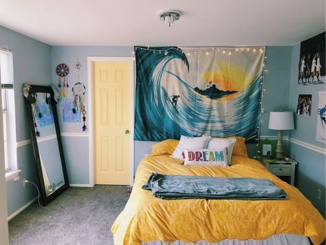 Bunk Bed Designs, Yellow Room, Cute Room Ideas, Aesthetic Rooms, Cute Room Decor, Aesthetic Bedroom, Dream Rooms, Dorm Room Decor, Bed Room