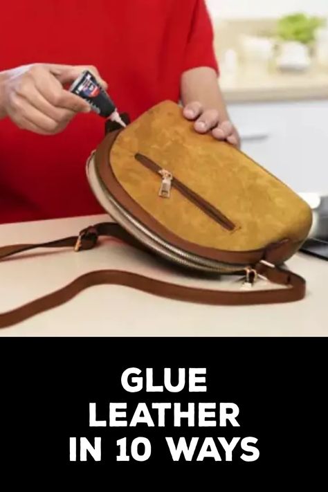 How to Glue Leather Leather Accessories Diy, Leather Glue, Best Glue, Handmade Wallets, Carpet Bag, Leather Projects, Unique Materials, Leather Work, Hot Glue Gun