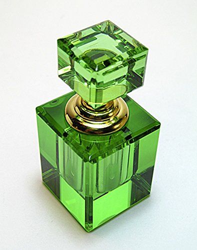 AmazonSmile: Alice-Aliya Refillable Genuine Lead Crystal Glass Perfume Bottle for Perfume Oil and Cologne: Home & Kitchen Perfume Bottle Design Modern, Parfume Bottle Design, Perfume Bottles Design, Green Perfume Bottle, Glass Bottle Design, Parfum Bottle, Empty Perfume Bottles, Pretty Perfume Bottles, Perfume Bottle Design