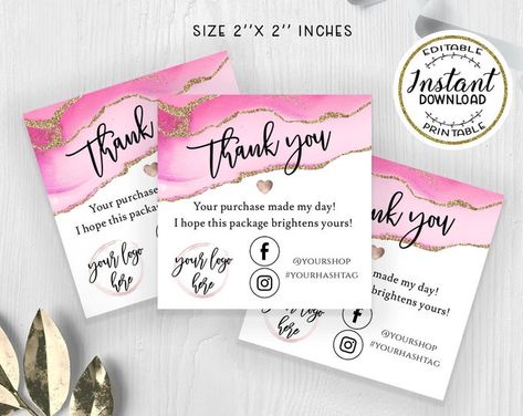 Party Business Printable Editable Templates by AngelicArtShop Business Paperwork, Makeup Business, Thank You Customers, Random Crafts, Scratch Off Cards, Small Business Organization, Handmade Packaging, Party Business, Boutique Decor