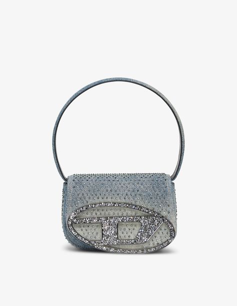 Diesel 1dr, Diesel Bag, Stile Blair Waldorf, Denim Shoulder Bag, Diesel Denim, Denim Shoulder Bags, Crystal Bags, Fancy Bags, Leather Denim