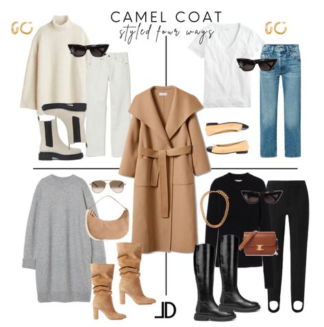 Wool Coat Women Outfit, Wrap Coat Outfit, Wool Coat Outfit, Wool Wrap Coat, Fashion Pics, Casual Outfit Inspiration, Wool Coat Women, Coat Outfit, Camel Coat