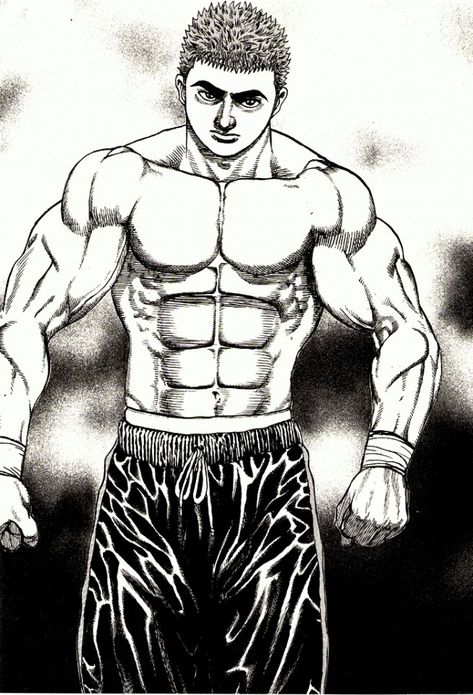 Tough Manga, God Art, Anime Character Drawing, Athletic Men, Character Drawing, Manga Art, Martial Arts, Muscles, Art Reference