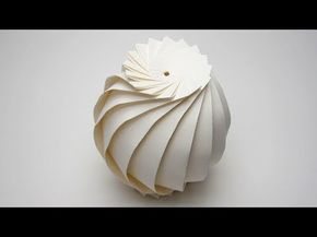 Easy Origami Sphere (16 Flaps) Full Tutorial - [Jun Mitani ] - YouTube Origami Balloon, Origami Lamp, Sculptures Art, Origami Ball, Folding Origami, Paper Sculptures, Origami Paper Art, Modular Origami, How To Make Origami