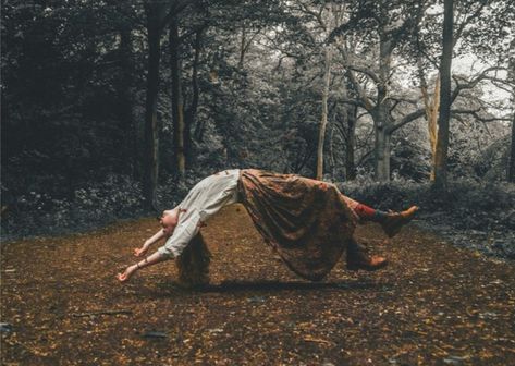 girl floating levitating woods forest In The Woods, A Woman, Trees, Forest