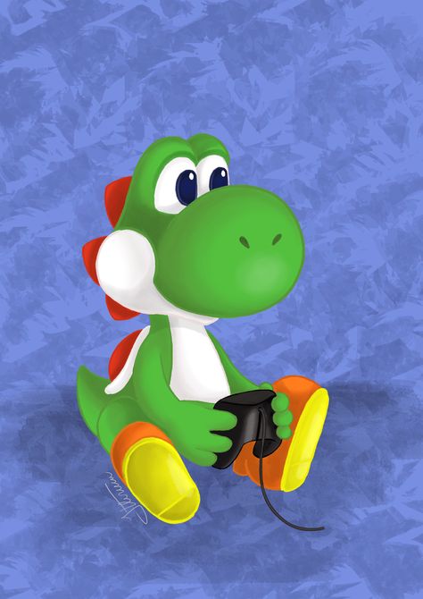 #yoshi #gamer #fanart #nintendo # Yoshi Fanart, Yoshi Mario Bros, Gamer Fanart, Yoshi Drawing, Yoshi Nintendo, Yoshi Wallpaper, Yoda Images, Cute Video, Nintendo Characters