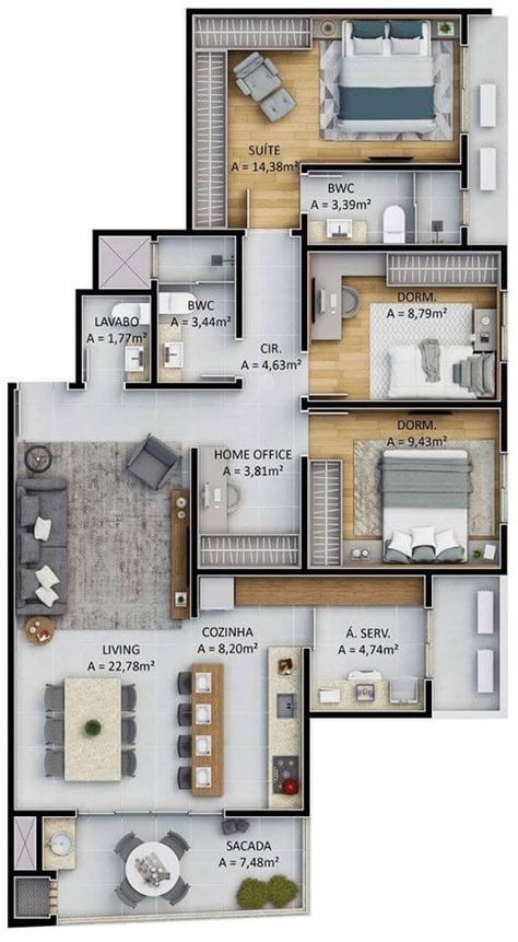 Floor Plan Ideas, Houses Bloxburg, 3d House Plans, 3d Floor Plan, Apartment Floor Plan, House Floor Design, Home Design Floor Plans, Sims House Plans, House Construction Plan