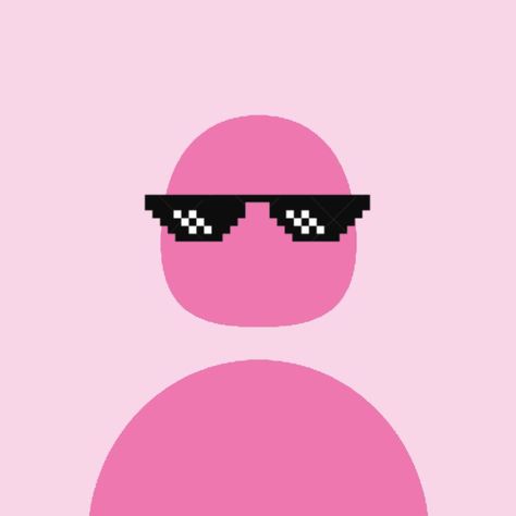 User Pfp, Creative Profile Picture, Made By Me, Profile Picture, Sunglasses, Pink