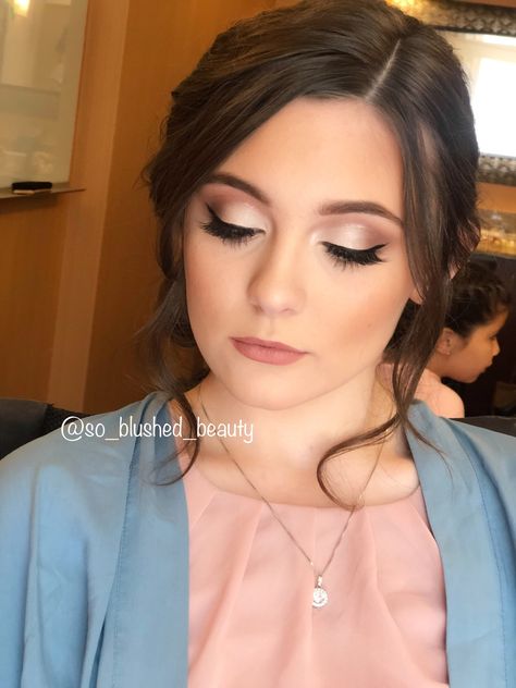 Wedding Makeup For Brown Eyes Spring, Simple Wedding Makeup, Vowel Renewal, Maquillage On Fleek, Wedding Eye Makeup, Glam Wedding Makeup, Glam Bride, Wedding Makeup For Brown Eyes, Bridesmaid Hair Makeup