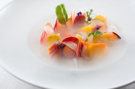 Hmmm - dry ice - could be a fun way to present a cold dish Ice Dish, Michelin Star Food, Fine Dining Recipes, Dry Ice, Food Photography Tips, Beautiful Desserts, Food Writing, Fine Food, Culinary Arts