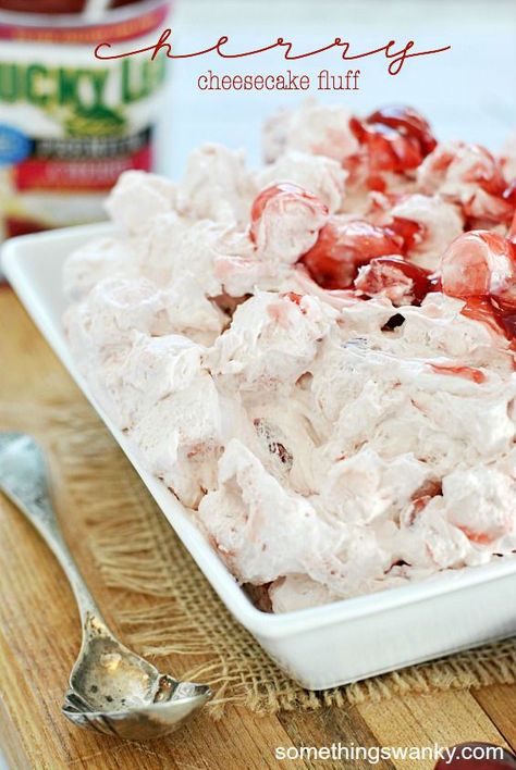 Cheesecake Fluff Salad, Cherry Cheesecake Fluff, Fluff Salads, Fluff Recipes, Desserts Pudding, Cheesecake Fluff, Sweet Salads, Fluff Salad Recipes, Strawberry Fluff