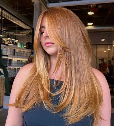 Erin Blanchard | Denver Color Specialist (@erinblanchardhair) • Instagram photos and videos Warm Chocolate Hair Color, Long Hairstyles For Straight Hair, Long Straight Hairstyles, Redhead Hair, Blonde Layered Hair, Straight Hair Cuts, Blonde Layers, Bright Red Hair, Hairstyles And Haircuts