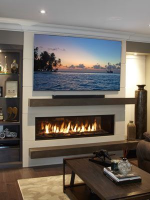 42 Inch Linear Gas Fireplace, Long Narrow Gas Fireplace, Tv Above Linear Fireplace, Gas Fireplace Rectangular, Modern Farmhouse Linear Fireplace, Linear Gas Fireplace With Mantle, Horizontal Gas Fireplace, Gas Linear Fireplace With Tv Above, Low Profile Gas Fireplace