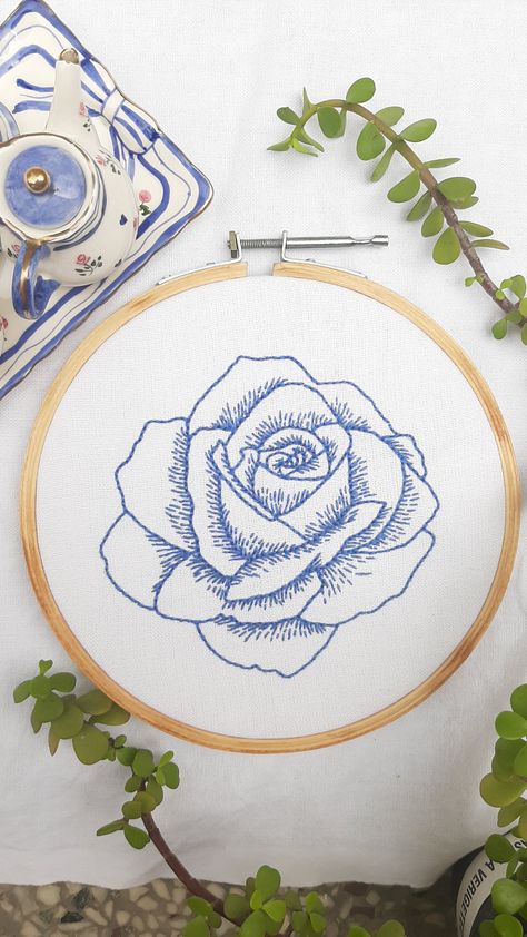 rose embroidery, rose embroidery designs, rose embroidery pattern, rose embroidery tutorial, rose embroidery woven, rose embroidery designs on suits, rose embroidery designs needlework, rose embroidery designs on kurti, rose embroidery pattern free printable, rose embroidery pattern simple, rose embroidery simple, rose embroidery designs free pattern, blue rose embroidery, blue rose embroidery pattern, blue rose hand embroidery Hand Embroidery Rose Pattern, Large Rose Embroidery, Blue Rose Embroidery, Embroidery Designs For Shirts, Embroidery Rose Pattern, Nokshi Katha, Embroidery Journal, Embroidery Roses, Rose Embroidery Designs