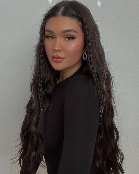 Cute Hairstyles With Braids, Surf Girl Hair, Braids On The Side, Hairstyles With Braids, Bellami Hair Extensions, Black Hair Extensions, Cute Braided Hairstyles, Hair Extentions, Extensions Hair