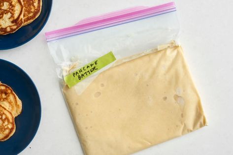 How To Freeze and Thaw Pancake Batter | Kitchn Camping Pancakes, Freeze Pancakes, Camping Breakfast, Waffle Cookies, Lunch Appetizers, Freezer Breakfast, Best Pie, How To Make Pancakes, Food History