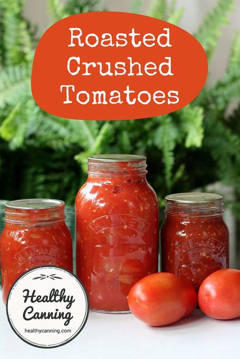 Canned Stewed Tomato Recipes, Canning Black Beans, Roma Tomato Recipes, Roasting Tomatoes, Healthy Canning, Fermenting Recipes, Canning Tomatoes Recipes, Preserving Vegetables, Canning Crushed Tomatoes