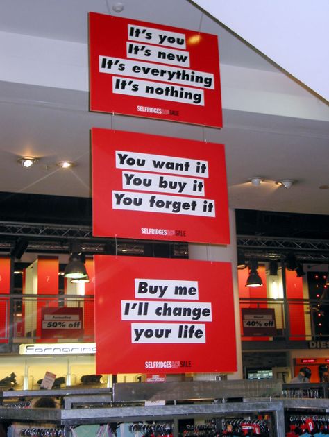 Selfridges & Co 'Sale' campaign on Behance Sale Signage, Experiential Graphic Design, Barbara Kruger, Sale Campaign, Free Psd Design, Sale Windows, Advertising Ideas, Window Display Design, Psd Designs