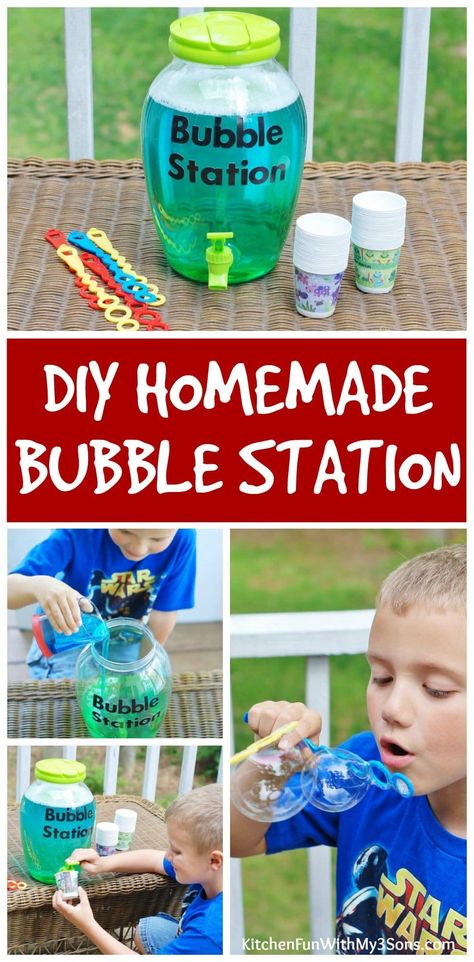 Create magical moments with homemade bubbles using our easy-to-make homemade bubble solution. Dive into a world of joy and laughter as you blow mesmerizing homemade bubbles that shimmer and float in the air. Discover the perfect recipe for homemade bubble fun today! Diy Bubbles Recipe, Home Made Bubbles, Homemade Bubbles Recipe, Diy Bubble Solution, Bubble Solution Recipe, Bubbles Recipe, Bubble Station, Homemade Bubble Solution, Refill Station