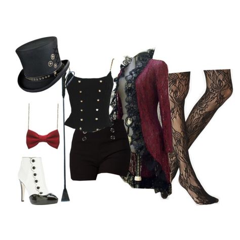 Ringleader by shules-forever on Polyvore Disney Princess Inspired Outfits, Descendants Dr, Ring Leader, Princess Inspired Outfits, Mad Hatter Costume, Nerd Outfits, Drag King, Fandom Outfits, Casual Cosplay