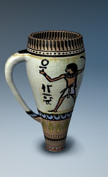 Egyptian Ceramics, Egypt Pottery, Egyptian Pottery, Pot Painting, Vbs 2024, Old Pottery, Pottery Painting Designs, Egyptian Hieroglyphics, Big Plants