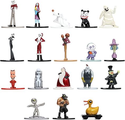 Disney Nightmare Before Christmas Nano METALFIGS 18 PK Nightmare Before Christmas Toys, Wonderful World Of Disney, New Nightmare, World Of Disney, Tim Burton Movie, Duck Toy, Disney Nails, Christmas Collectibles, The Nightmare Before Christmas