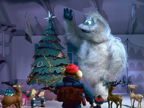 The Bumble, also known as The Abominable Snow Monster, puts a star atop Santa's Christmas tree in "Rudolph the Red-Nosed Reindeer." Best Holiday Movies, Rudolph Red Nose, Rudolph Red Nosed Reindeer, 3d Camera, Classic Christmas Movies, Misfit Toys, Rudolph The Red, Holiday Movie, Christmas Cartoons