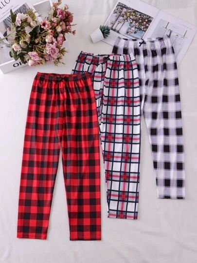 Women's Clothing , Women Fashion Sale | SHEIN Canada Cute Pajama Outfits, Christmas Pj Pants, At Home Outfits, Short Hair Tomboy, Crochet Bra, Pajama Outfits, Cute Pajamas, Sleep Pants, Girls Pajamas