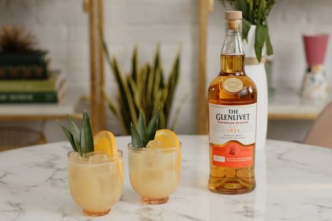 Cocktail of the Week: The Glenlivet Caribbean Mai Tai | The Whiskey Lifestyle Whisky Cocktail Recipes, The Glenlivet, Ketel One Vodka, Spring Cocktails Recipes, Orange Syrup, Whisky Cocktails, Spicy Seasoning, Caribbean Rum, Reposado Tequila