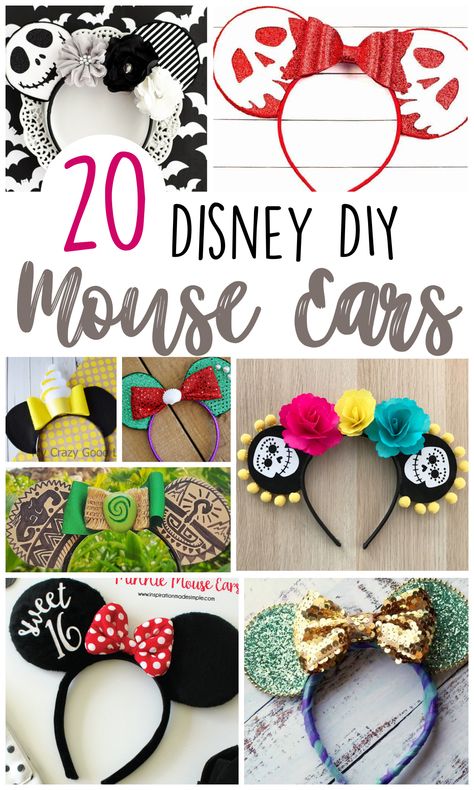 Disney Ear Template, How To Make Mickey Mouse Ears, Cricut Mickey Ears, Disney Mouse Ears Diy, Disney Diy Ears, Homemade Disney Ears, Diy Disney Ears Headband, Diy Disney Ears Tutorials, Homemade Mickey Ears