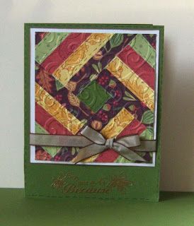 Patchwork Cards, Quilt Cards, Fall Quilt, Paper Quilt, Sewing Cards, Holiday Clothes, Dresses Holiday, Fall Quilts, Card Tutorial