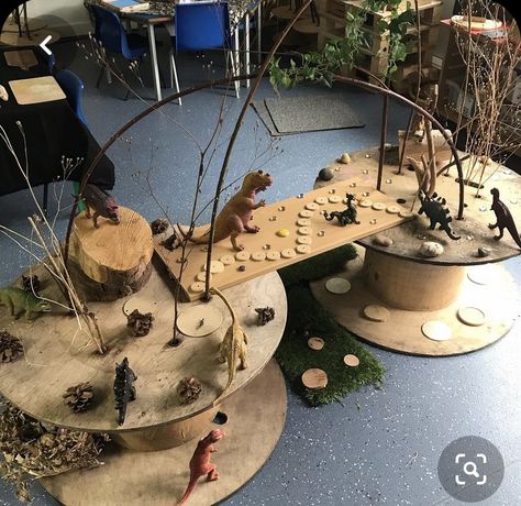 Curiosity Approach Eyfs, Dinosaur Small World, Curiosity Approach, Reggio Inspired Classrooms, Reggio Classroom, Eyfs Activities, Nursery Activities, Dinosaur Activities, Tuff Tray