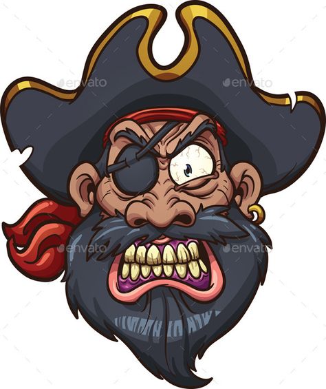 Angry Pirate Angry Pirate, Cartoon Pirate, Pirate Cartoon, Angry Cartoon, Pirate Face, Pirate Crafts, Fall Coloring, Acid Art, Pirate Art