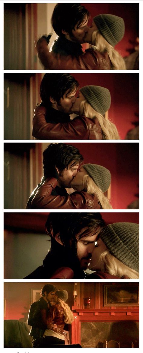 Once Upon A Time Captain Swan kiss 5x15 Captain Swan Kiss, Hook Board, Movie Fanart, Once Upon A Time Funny, Once Up A Time, Tv Romance, Hook And Emma, Jones Family, Killian Jones