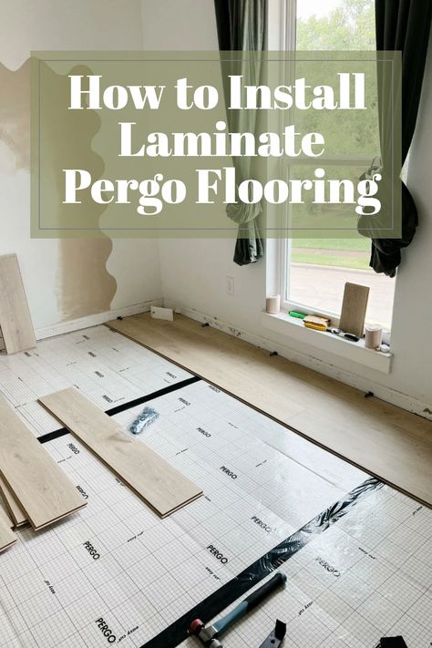 If you have been thinking about upgrading your flooring in your home I am here to say that YOU CAN DO IT. I have spent the last week installing Pergo Laminate wood flooring and it looks incredible. Let’s walk through what I picked, step by step installation, and tips & tricks I learned along the way. But first, let me explain why we were looking to upgrade. Pergo Floor, Minimal Living Room Design, Install Laminate Flooring, Den Makeover, Minimal Bedroom Design, Pergo Laminate, Laminate Wood Flooring, Installing Laminate Flooring, Bedroom Decor On A Budget