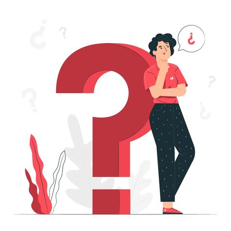 Questions concept illustration | Free Vector #Freepik #freevector #people #question #question-mark #mark Question Icon, Flat Design Illustration, Free Vector Illustration, Concept Illustration, Motion Design Animation, Man Character, Business Illustration, People Illustration, Question Mark