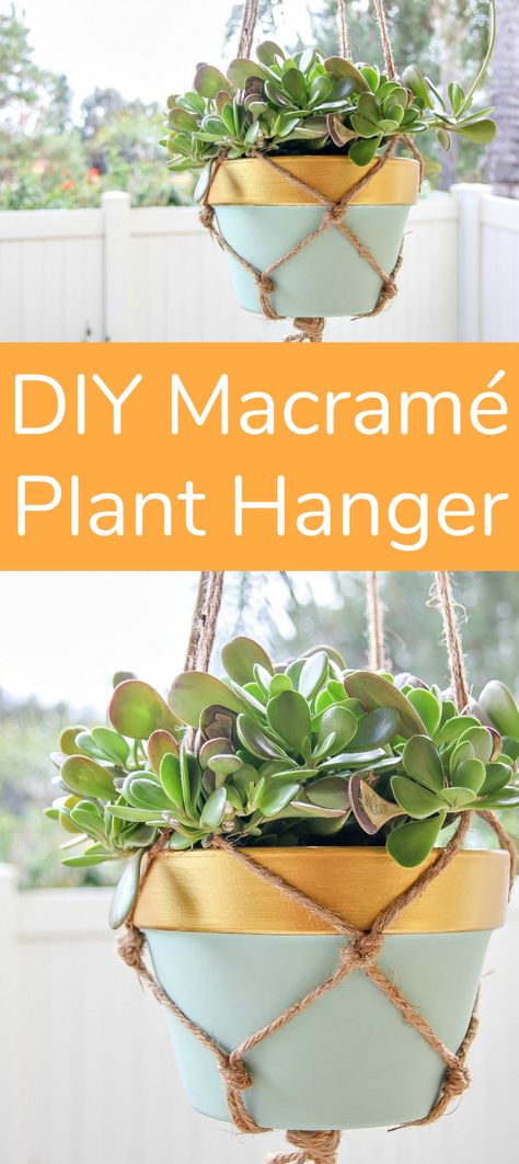 DIY Macramé Plant Hanger for First Time Makers Diy Macramé, Hanging Plants Diy, Diy Hanging Planter, Plants Diy, Macrame Plant Hanger Tutorial, Macrame Plant Hanger Patterns, Diy Macrame Plant Hanger, Hanging Plant Holder, Hanging Plants Indoor