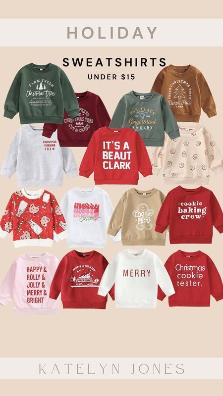 Toddler Christmas Sweater, Kids Christmas Sweater, Sweaters Amazon, Holiday Sweatshirts, Monogram Sweater, Toddler Baby Boy, Holiday Outfits Christmas, Amazon Christmas, Christmas Monogram