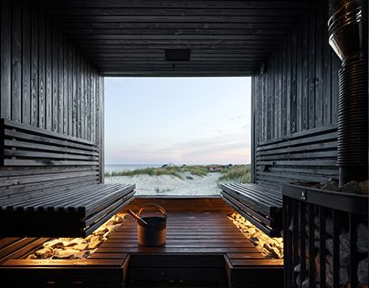 Modern Saunas, Natural Building Materials, Sauna House, Indoor Gym, Sauna Design, Sauna Room, Outdoor Sauna, Natural Building, Steam Room