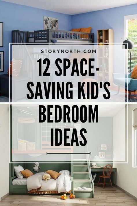 Your child's bedroom should be a fun and functional space that they love spending time in. Check out these 12 amazing ideas that will help you create a cozy and stylish room, even in a small space. #KidFriendlyDecor #SmallSpaceSolutions #CreativeStorage #ChildhoodMemories #RoomInspo Shared Bedroom Ideas For Small Rooms, 2 Twin Bedroom Ideas, Sharing A Small Bedroom, Diy Shared Bedroom Ideas, Twins Bedroom Ideas For Boys, Boys Sharing Room Ideas, Shared Room Small Space, Functional Kids Bedroom, Small Boys Shared Bedroom