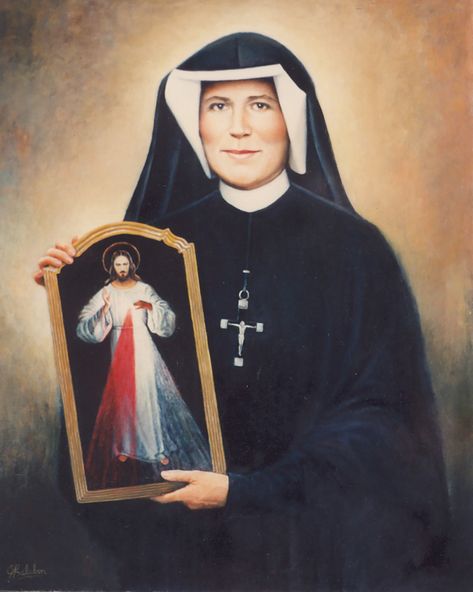 Santa Faustina Kowalska Divine Mercy Novena, Jesus Mercy, Divine Mercy Jesus, St Faustina Kowalska, Divine Mercy Image, Divine Mercy Sunday, Faustina Kowalska, Divine Mercy Chaplet, St Maria