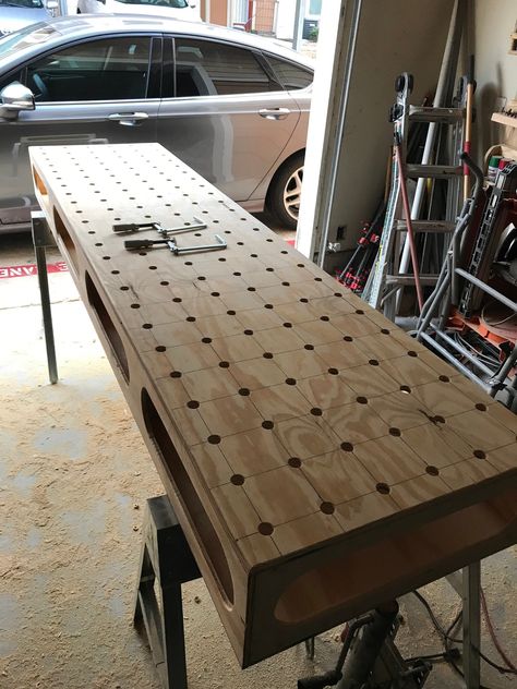 Excited to share the latest addition to my #etsy shop: STEP and DWG files for Plywood MFT Bench Cnc Furniture Plans, Mitre Saw Station, Plywood Table, Adirondack Chair Plans, Mobile Workbench, Workbench Plans Diy, Garage Organization Diy, Cnc Furniture, Assembly Table