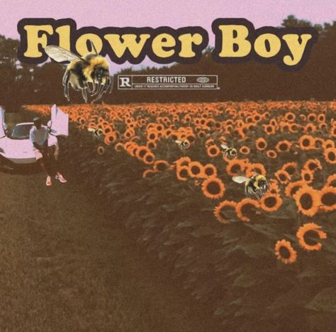 Flower Boy Album Cover, Flower Boy Album, Inspiring Wallpaper, Flower Boy, Wallpaper Flower, Hip Hop Albums, Flower Boys, New Wallpaper, Album Covers