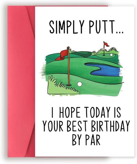 Amazon.com : YiKaLus Funny Golf Birthday Card for Men, Snoopy Sports Bday Gifts for Dad Uncle Husband Brother, I Hope Today Is Your Best Birthday By Par : Office Products Golf Birthday Cards For Men, Bday Gifts For Dad, Uncle Birthday Card, Happy Birthday Golf, Birthday Card For Men, Golf Birthday Cards, Card For Men, Personalized Golf Gifts, Golf Cards