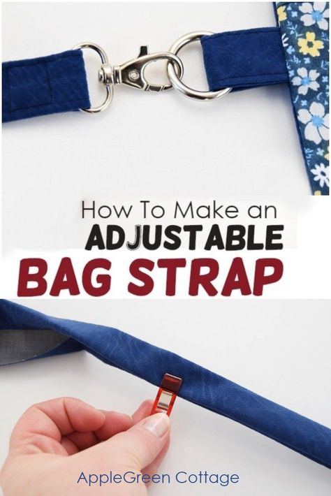 How to make adjustable straps for any bag you want! Easy sewing tutorial for bag sewing, this adjustable bag strap tutorial will help you make your sewing projects - your own bags - look better. #bagsewing #sewingtips #sewing #diybags Adjustable Bag Strap, Sewing Projects Free, Denim Purse, Tote Bags Sewing, Bag Sewing, Adjustable Bag, Sewing Purses, Diy Purse, Bag Patterns To Sew